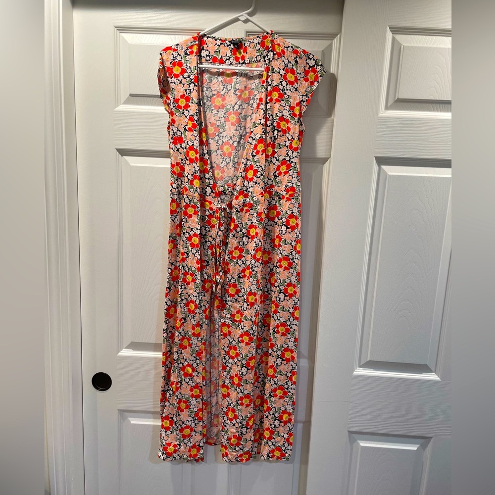 JCrew floral wrap dress size XS